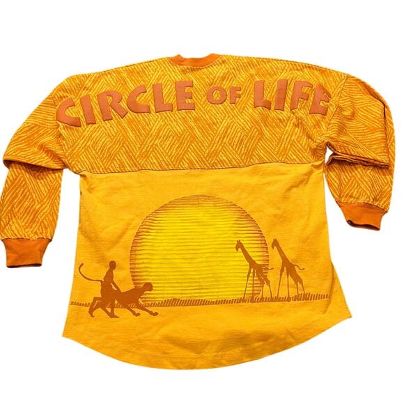 RARE Disney The Lion King Spirit Jersey Orange Circle of Life US Size XS - Picture 4 of 7